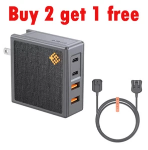 SlimQ USB C 100W Ultra Fast Charger 4 Port Compact for Charger iPhone iPad - Picture 1 of 11