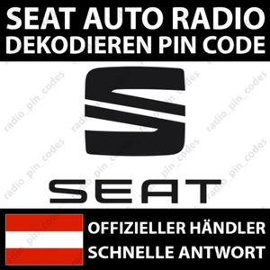 SEAT RADIO DEKODIEREN PIN CODE RCD 210 215 310 510 RNS 310 315 510 ALANA AURA CD - Bild 1 von 4