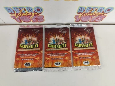 3 X Gormiti пакеты 8 карт + 1 листок концерт новый запечатанный Lords Of Nature - Изображение 1 из 2