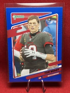 2021 Panini Donruss Football *Tom Brady* Press Proof Blue No. 1 - Buccaneers - Picture 1 of 3