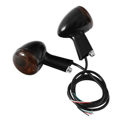 Luz LED de señalización de giro trasera apta para Harley Sportster XL 883 1200 1992-2022 negra Foto 1 de 4