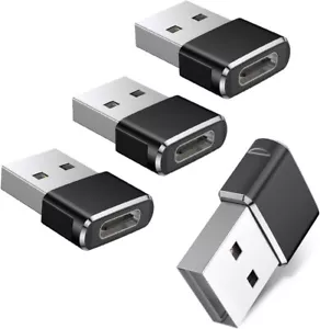 3x USB-A auf USB-C Adapter Ladeadapter Datenübertragung Stecker Konverter OTG - Bild 1 von 7