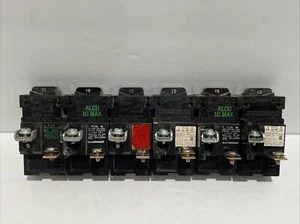 Lot Of 6 Pushmatic 15 Amp 1 Pole P115 Circuit Breaker 120/240VAC - Picture 1 of 4