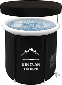 B&Y Inflatable Ice Bath Tub Foldable Portable 87 Gal Ice Plunge NEW IN BOX - Picture 1 of 4