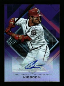 2020 Topps Fire CARTER KIEBOOM /50 Purple Auto Nationals - Picture 1 of 2