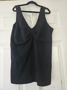 NEW Size 3X (XXX) Sleeveless Womens Black Tank Top Shaper -dm1116 - Picture 1 of 3