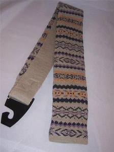 Eaton 100% Cotton Knit Sock Tie Taupe Multi Color Made in USA NEW Vintage - Picture 1 of 1