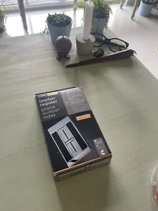 TCHIBO Telefonregsiter Edel Neu und Unbenutzt In OVP CHROM und Lederoptik - Bild 1 von 13