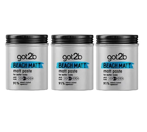 Schwarzkopf Got2b Beach Matt Paste 100ml x 3 - Picture 1 of 1