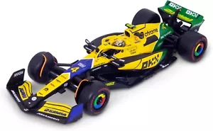 Bburago McLaren F1 Lando Norris #4 Yellow Senna 2024 1/43 Model Racing Car - Picture 1 of 3
