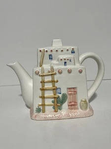 Vintage Otagiri Teekanne mit Deckel handbemalt Adobe Pueblo Southwest Design Japan - Bild 1 von 6