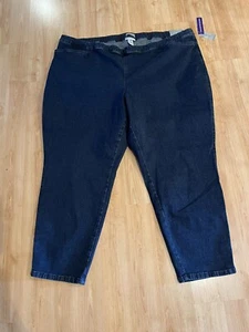 Catherines Women's Plus Size Essential Flat Front Denim Jeans Pant 4X NWT - Picture 1 of 5