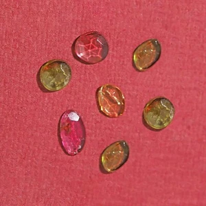 Lotto pietre preziose tormalina biologica 1,1 ct in 5 pezzi pietra preziosa pietra naturale di alta qualità - Foto 1 di 10