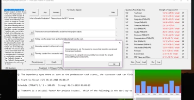 Exam Sim Software for PMP - PMI Project Management Pro, PMBoK question practice. - Image 1 of 4
