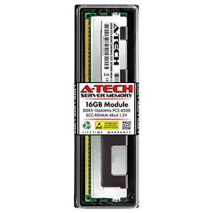 16GB 4Rx4 PC3-8500R RDIMM Supermicro 1027GR-TRFT 5017R-WRF 6027R-72RF Memory RAM - Picture 1 of 3