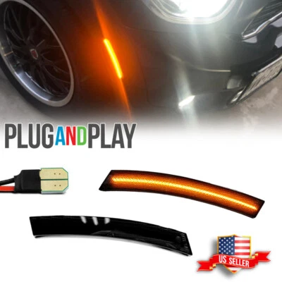 Luz de señalización lateral LED ahumada ámbar 2X para Mini Cooper R50 R52 R53 2002-06 Foto 1 de 4