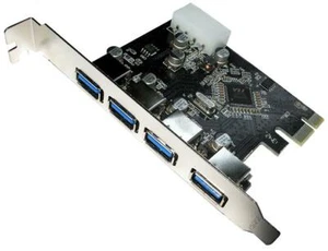 Interface Carte 4 Port Pci-E USB 3 .0 - USB 4PCI-3.0 - Photo 1/1