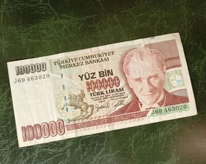 TURKEY 100000 Lirasi Banknote 1970 - Picture 1 of 2