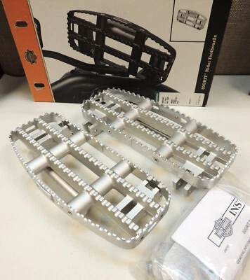 GENUINO HARLEY-DAVIDSON '14-25 TOURING RIDER 80 ESTRIBOS DE GRANO PLATA CRUDA OEM Foto 1 de 4