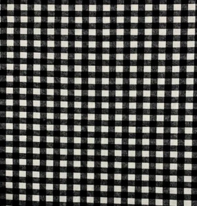 Black & White 1/4" check plaid cotton fabric. MDG 2 Yds. x 44" - Picture 1 of 2