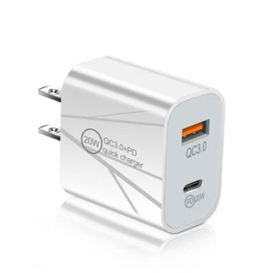 20W USB-C Fast Wall Charger Power Adapter Plug For iPhone 15 14 13 12 11 Pro Max - Picture 1 of 4