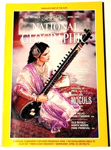 National Geographic Magazine With Map April 1985 Moguls Austrians Delhi India - Picture 1 of 12