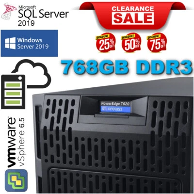 Dell PowerEdge T620 DUAL Xeon E5-2670 3.30GHz Turbo 768GB DDR3 - 8x4TB SAS 7.2K - Image 1 of 4