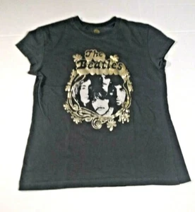 The Beatles T-Shirt Junior Gr. L grau Flügelärmel tolle Grafik John Ringo Paul - Bild 1 von 6