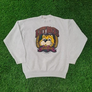 Vintage 90s Katt-Rocks 100.5 FM Sweatshirt Womens L 21x25 Oklahoma - Picture 1 of 15