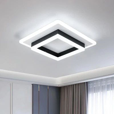 Quadrata Plafoniera LED Moderna, 30W 3375LM Lampada Da Soffitto a LED Bianca in  - Immagine 1 di 4