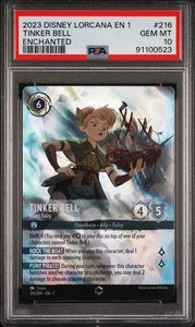 Tinkerbell 2023 Disney Lorcana The First Chapter Enchanted #216 PSA 10 GEM MINT - Picture 1 of 2