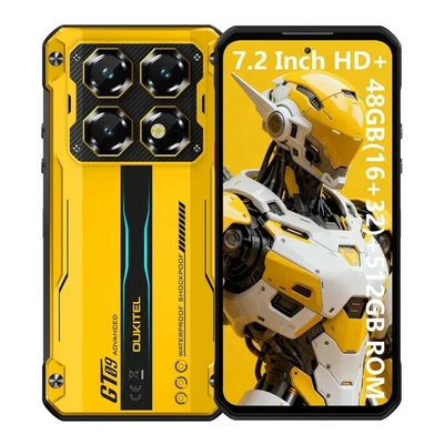 7'2 Zoll Oukitel WP60 5G Robust Smartphone 48GB+512GB 10000mAh Android 15 108MP - Bild 1 von 4