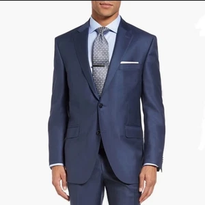 Abrigo Deportivo Peter Millar SB Flynn 100% Lana Azul Blazer Chaqueta Talla 44R NUEVO - Imagen 1 de 15