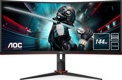 Curved monitor AOC CU34G2X/BK 144Hz 3440x1440 (UWQHD) - Bild 1 von 4