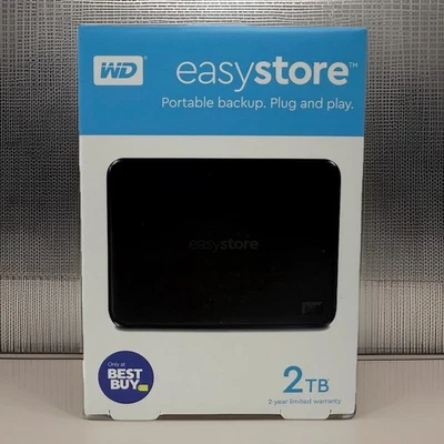 Disco duro externo Western Digital WD Easystore 2 TB USB 3.0 WDBKUZ0020BBK-WESN nuevo Foto 1 de 4