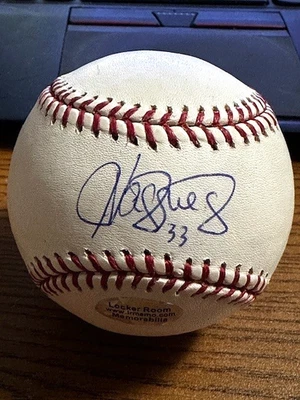JAVIER VAZQUEZ 5 SIGNED AUTOGRAPHED OML BASEBALL! Expos, White Sox, Yankees! MLB - Image 1 of 2