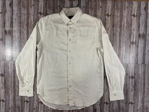 RAG & BONE striped classic fit beach Shirt size M color Ivory NWT made in USA - Picture 1 of 7