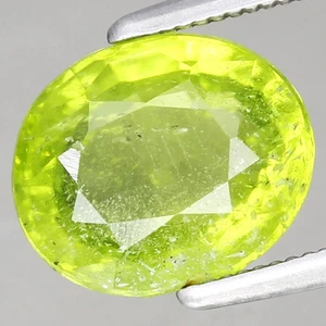 Ravishing! 2.78ct 9x7.5mm Oval Natural 100%Untreated! Green Peridot, Myanmar - Picture 1 of 4