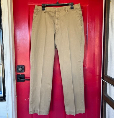 男式 Alfani 正装裤子 34x32' 棕褐色卡其色办公室服装 — 第 1/4 张图片