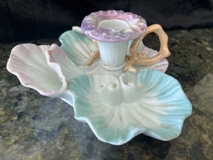 Very Old Candlestick Holder in Shell Design - Picture 1 of 11