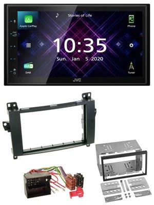 JVC DAB 2DIN MP3 Bluetooth USB Autoradio für Mercedes B-Klasse T245 05-11 - Bild 1 von 4
