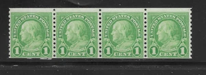 US SCOTT # 597 STRIP OF 4 MINT NEVER HINGED - Picture 1 of 2