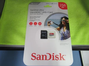 SanDisk Ultra microSDXC UHS-I Speicherkarte mit SD Adapter mit High Speed Übertragung - Bild 1 von 2