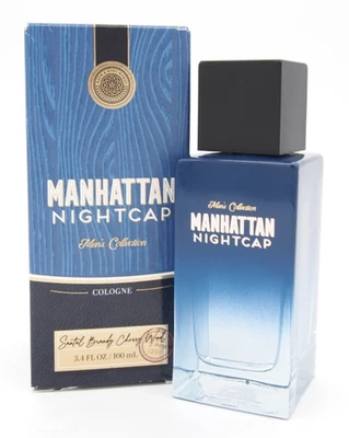 (1) GORRA DE NOCHE MANHATTAN Bath & Body Works Colección Hombre Azul Colonia 3.4oz Nueva Foto 1 de 4
