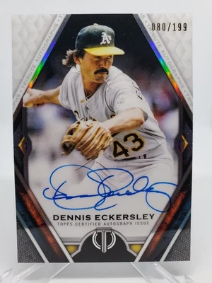 2021 Topps Tribute Dennis Eckersley Tribute Auto /199 #TA-DE - Oakland Athletics - Image 1 of 2