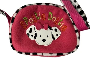 Sanrio Vintage Spottie Dottie Crossbody Bag VTG 2000 Pink Dalmatian RARE - Picture 1 of 4