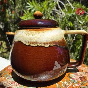Gocciolatoio vintage anni '30 York Pottery di Pfaltzgraff gres terracotta smaltato - Foto 1 di 18
