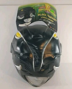 Disguise Inc. 1995 VTG Saban Mighty Morphin Power Rangers Black Vinyl Helmet - Picture 1 of 14