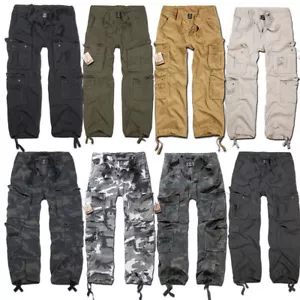 Brandit Pure Vintage Pantalon Toutes Couleurs S-7XL Cargo Armée De L'Air Army - Photo 1/21