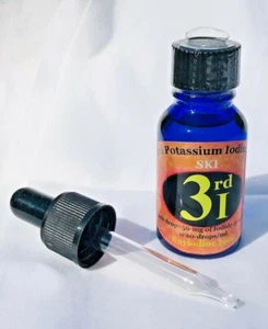 1/2 oz SKI Saturated Iodine Solution 56mgs-Iodine/drop 3rdi 15ml w/Crystals ! - Picture 1 of 3